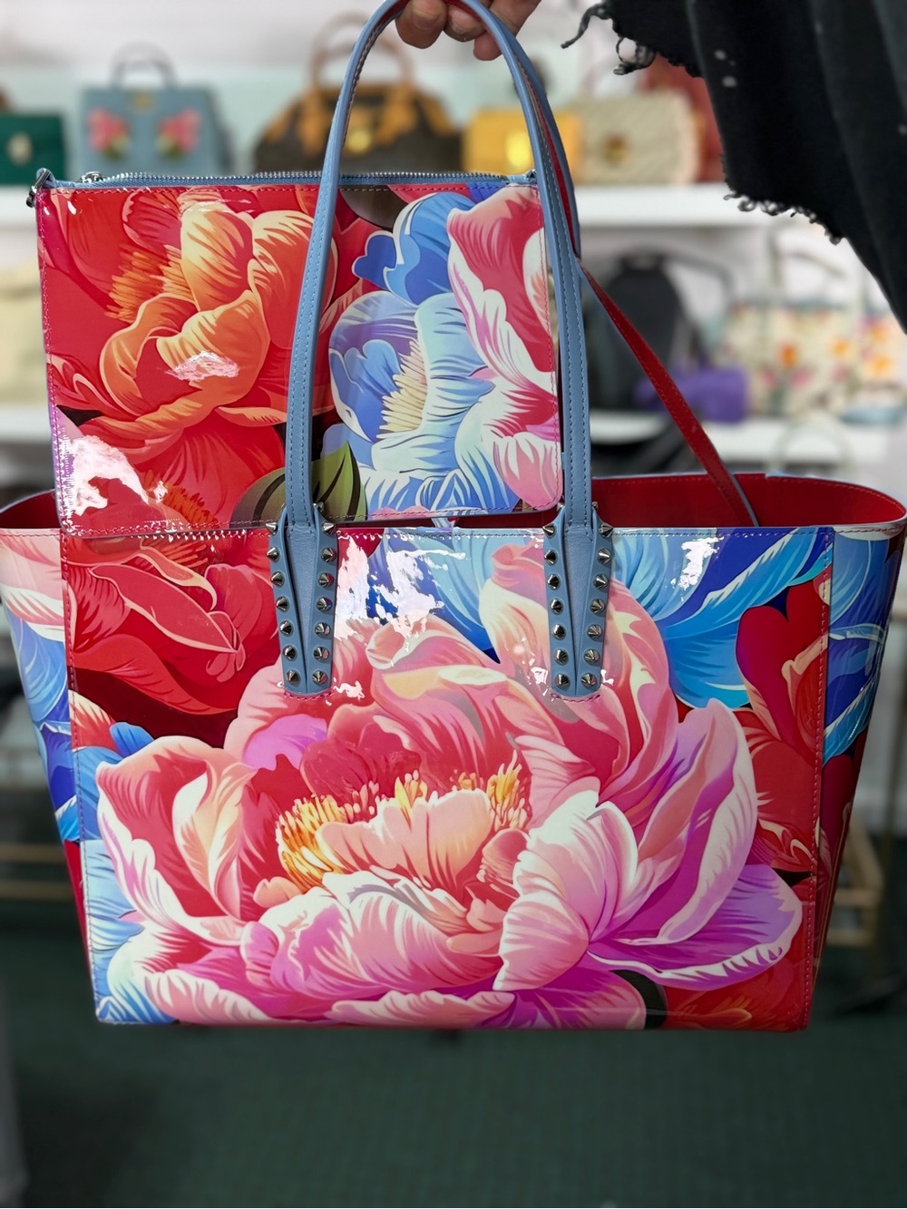LOUBOUTIN BAG w/ POUCH S4 MOG